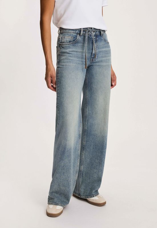 Silvercreek - Ruby Wide Leg Jeans - Denim Dark Vintage