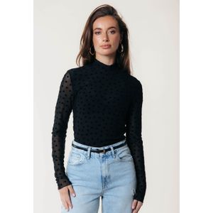 Colourful Rebel Neyo Hearts Mesh Turtleneck
