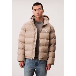 Calvin Klein - LV04RD528G - Gewatteerde Puffer Jacket - Waterbestendig - Met Capuchon