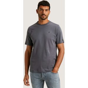 Cast Iron Heren t-shirt grijs (Maat: S) - Effen - Halslijn: Ronde hals,