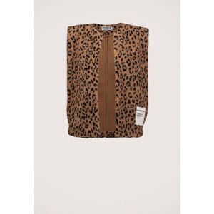 Colourful Rebel Yoni Leopard Teddy Gilet