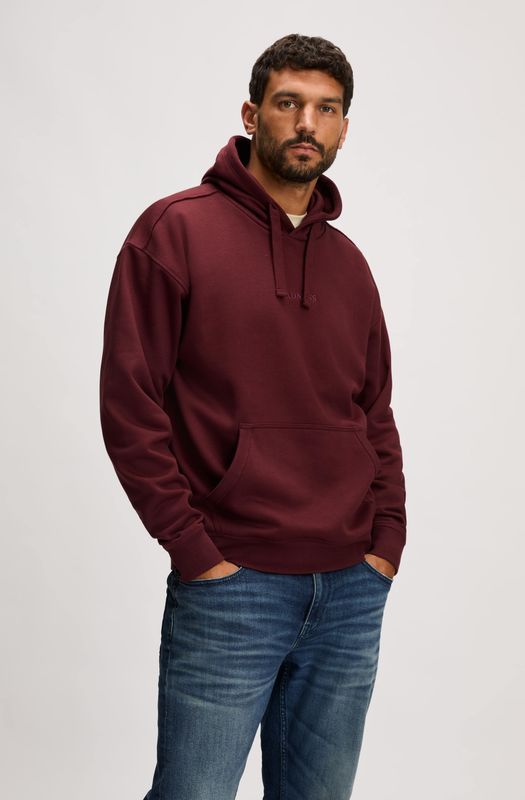 Madness - Moon Sweater Hoodie - Rood Bordeaux - Hoodie
