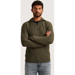 Cast Iron Trui Met Halve Rits