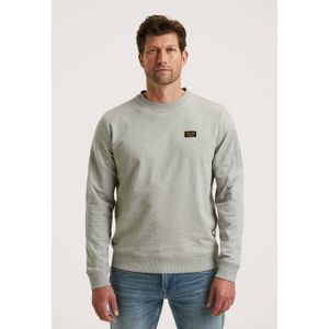 PME Legend Heren trui grijs (Maat: S) - Effen - Halslijn: Ronde hals,