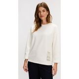 Silvercreek - Sharon Sweater - Wit - Zachte Katoenen Stof