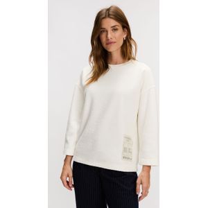 Silvercreek - Sharon Sweater - Wit - Zachte Katoenen Stof
