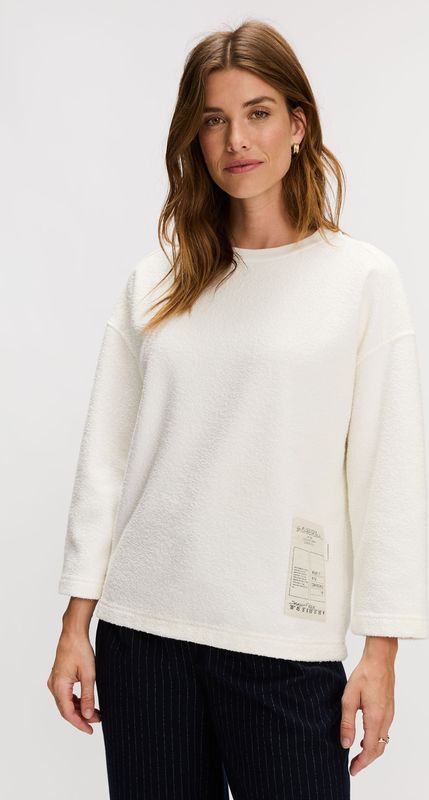 Silvercreek - Sharon Sweater - Wit - Zachte Katoenen Stof
