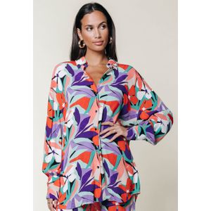 Colourful Rebel Talia Big Flower Oversized Blouse