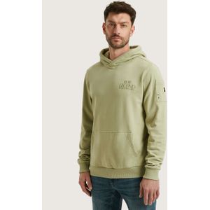 PME Legend Heren hoodie groen (Maat: S) - Effen - Halslijn: Capuchon,