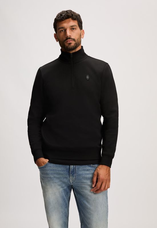 Silvercreek - Logo Halfzip Sweater - Zwart