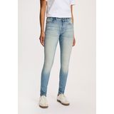 Silvercreek - Cassy Mid Waist Skinny Jeans - Denim - Medium Stonewash