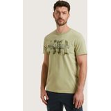 PME Legend Rechtvallend T-shirt groen