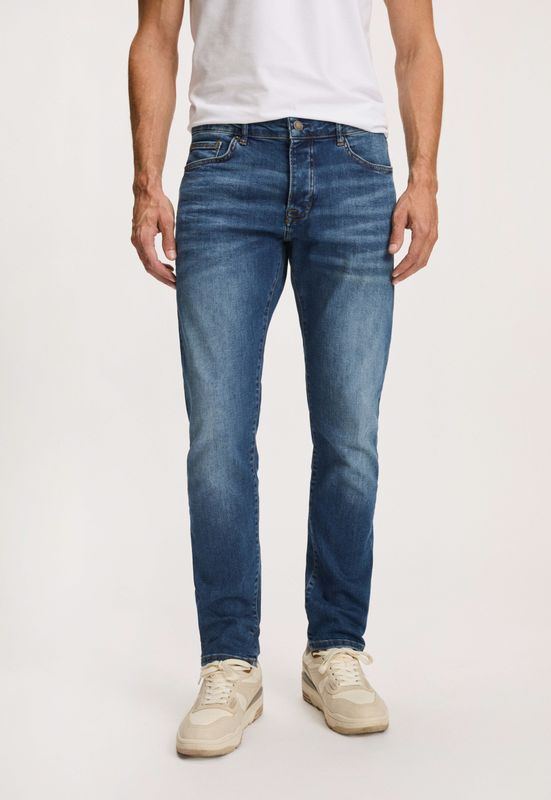 Silvercreek - Porter Slim Tapered Jeans - Denim Dark Stonewash