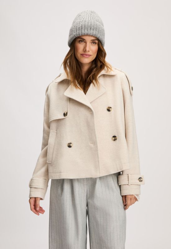 Silvercreek - Raven - Trenchcoat - Korte - Wolmix