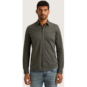 Cast Iron - Casual Shirt - Diep Zwart - Heren Overhemd