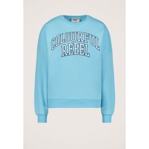 Colourful Rebel Patch Dropped Sweater
