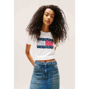 Tommy Jeans DW0DW20897 Reg floral flag tee