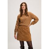 Silvercreek - Pleun Trui - Beige Camel - Gebreide Trui