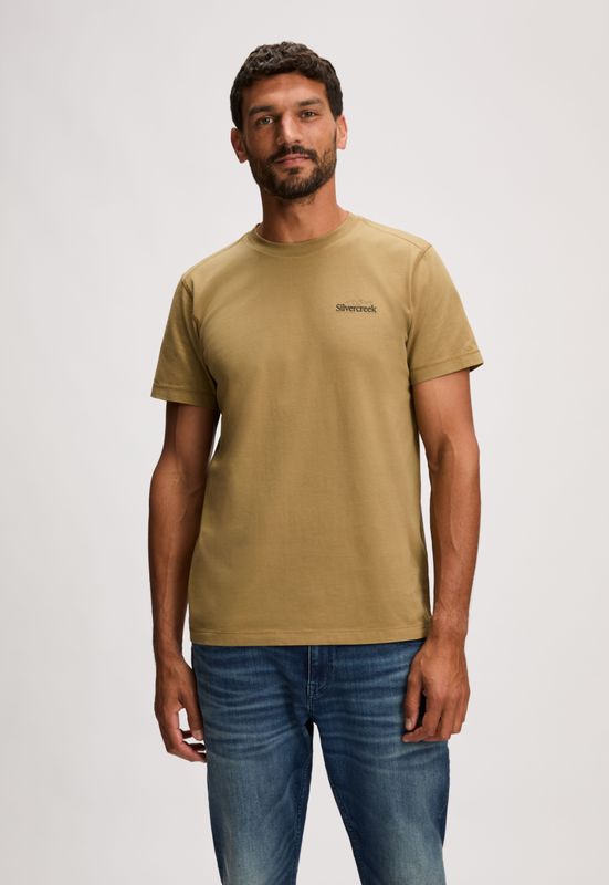 Silvercreek - Logo Mountain T-shirt - Khaki
