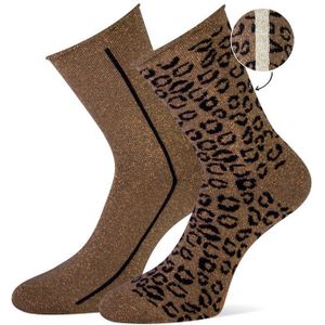 Marcmarcs dames 2-pack sokken wendy bruin dames