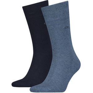 Calvin Klein 2-pack sokken basic logo blauw II heren