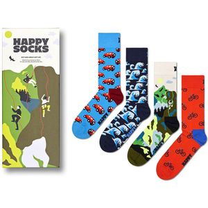 Happy Socks giftbox 4-pack sokken out and about multi unisex