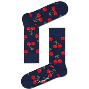 Happy Socks sokken cherry blauw unisex