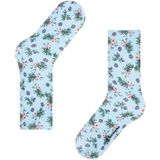 Burlington dames floral romance sokken blauw 6541 dames