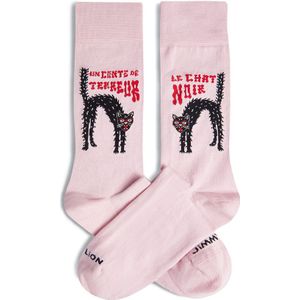 Jimmy Lion sokken le chat noir roze unisex