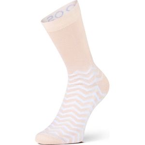 XPOOOS dames bamboe sokken essential graphics zigzag roze dames