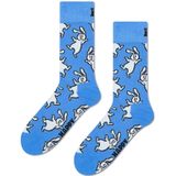 Happy Socks sokken bunny blauw unisex