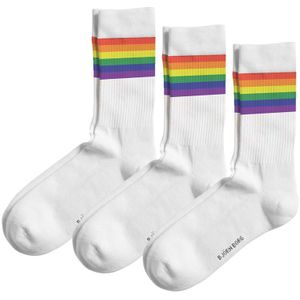Björn Borg core 3-pack sokken pride wit unisex