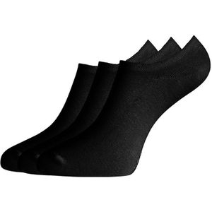 Bamboo Basics sokken 3-pack footies jamie zwart unisex
