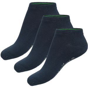 Bamboo Basics 3-pack sneakersokken dani blauw unisex