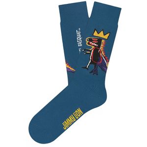 Jimmy Lion Basquiat sokken pez dispenser blauw unisex