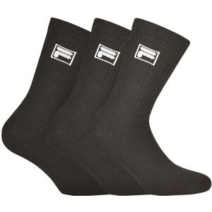 FILA 3-pack sokken full terry icon zwart unisex