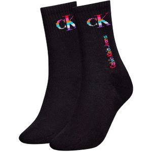 Calvin Klein dames 2-pack sokken pride zwart dames