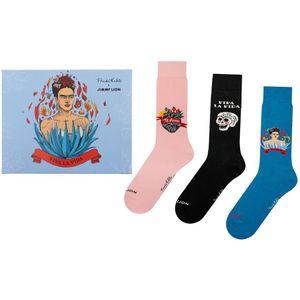 Jimmy Lion giftbox 3-pack sokken frida multi (Frida Kahlo) unisex