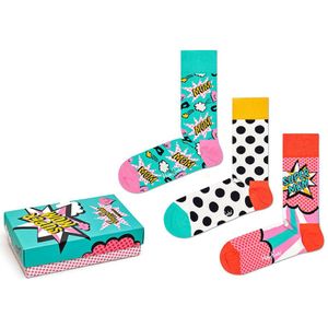 Happy Socks giftbox 3-pack sokken super mom multi dames
