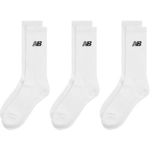 New Balance 3-pack sportsokken everyday logo wit unisex