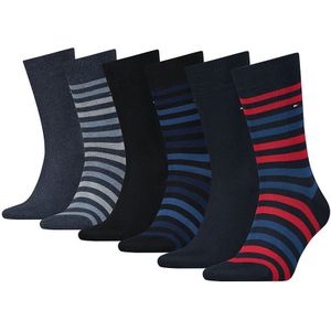 Tommy Hilfiger 6-pack sokken duo stripe multi heren