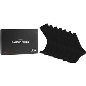 JBS giftbox 7-pack bamboe sokken zwart unisex