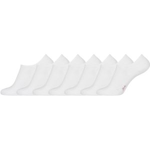 JBS sokken giftbox 7-pack bamboe footies wit unisex