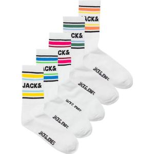 Jack & Jones 5-pack sokken tennis gavin wit heren