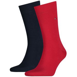 Tommy Hilfiger 2-pack sokken classic rood & zwart heren
