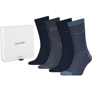 Calvin Klein giftbox 4-pack sokken logo blauw heren