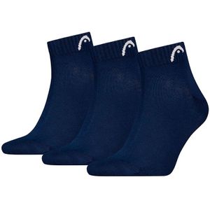 HEAD 3-pack quartersokken training blauw II unisex