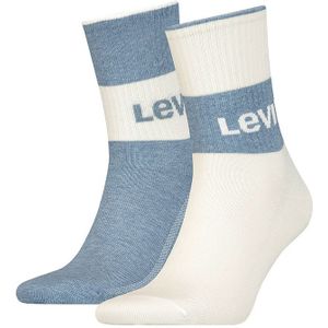 Levi&#039;s 2-pack halfhoge sokken logo multi unisex