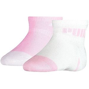 PUMA baby 2-pack sokken mini cats lifestyle roze & wit unisex