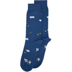 Alfredo Gonzales sokken farm animals blauw unisex